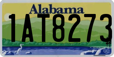 AL license plate 1AT8273
