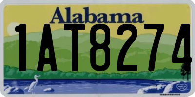 AL license plate 1AT8274