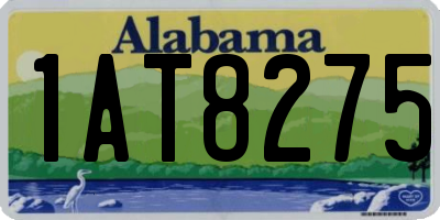 AL license plate 1AT8275