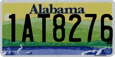 AL license plate 1AT8276