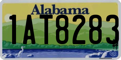 AL license plate 1AT8283