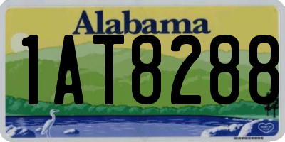 AL license plate 1AT8288