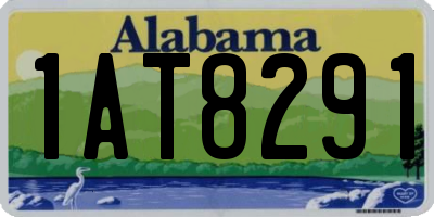 AL license plate 1AT8291