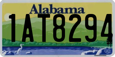 AL license plate 1AT8294