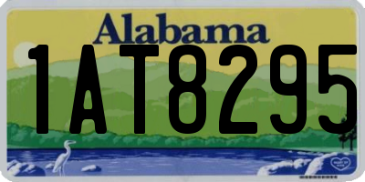 AL license plate 1AT8295