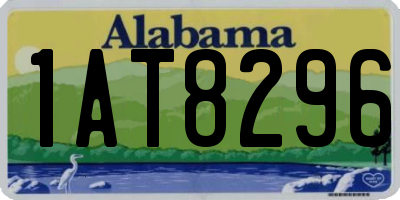 AL license plate 1AT8296