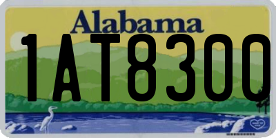 AL license plate 1AT8300