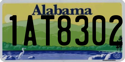 AL license plate 1AT8302