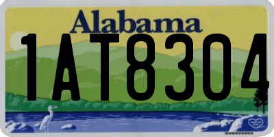 AL license plate 1AT8304