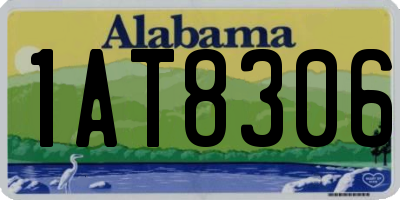 AL license plate 1AT8306