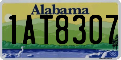 AL license plate 1AT8307