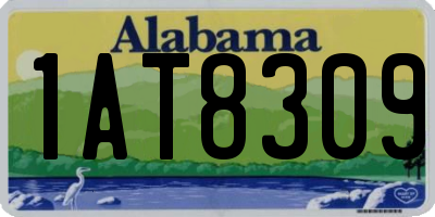 AL license plate 1AT8309