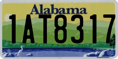AL license plate 1AT8317