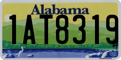 AL license plate 1AT8319