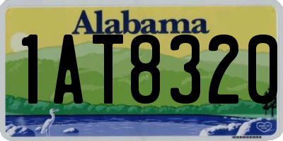 AL license plate 1AT8320