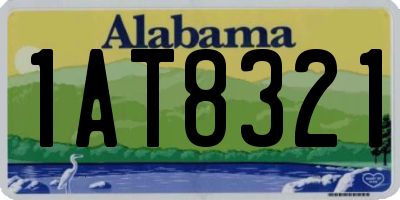 AL license plate 1AT8321