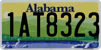 AL license plate 1AT8323