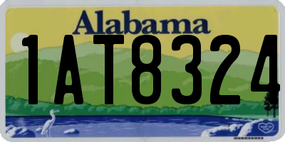 AL license plate 1AT8324