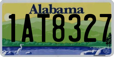 AL license plate 1AT8327