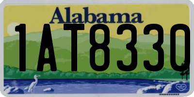 AL license plate 1AT8330