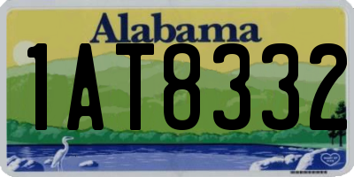 AL license plate 1AT8332