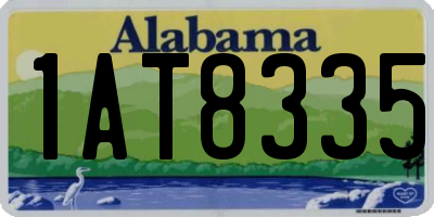 AL license plate 1AT8335