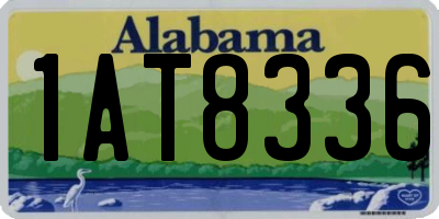 AL license plate 1AT8336