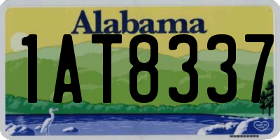 AL license plate 1AT8337