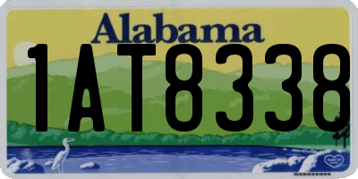 AL license plate 1AT8338