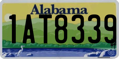 AL license plate 1AT8339