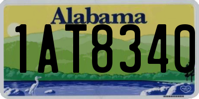 AL license plate 1AT8340
