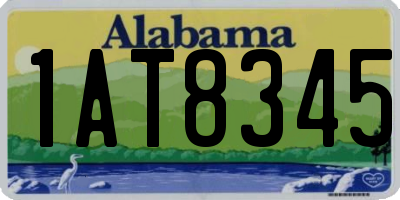 AL license plate 1AT8345