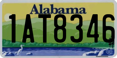 AL license plate 1AT8346