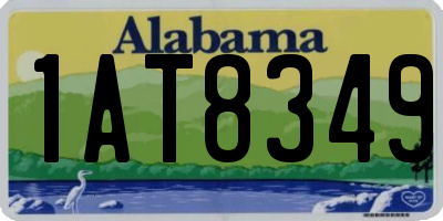 AL license plate 1AT8349