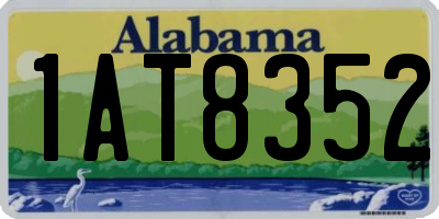 AL license plate 1AT8352