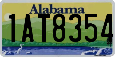 AL license plate 1AT8354