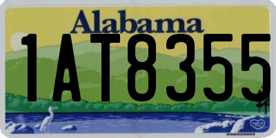 AL license plate 1AT8355
