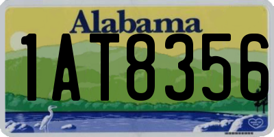 AL license plate 1AT8356