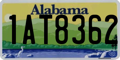 AL license plate 1AT8362