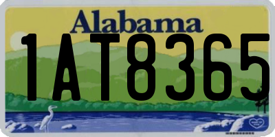 AL license plate 1AT8365