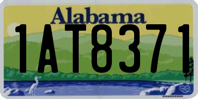 AL license plate 1AT8371