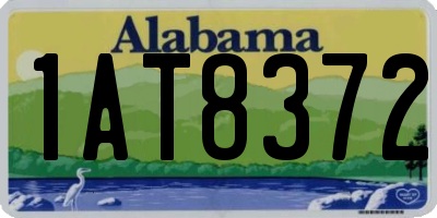 AL license plate 1AT8372