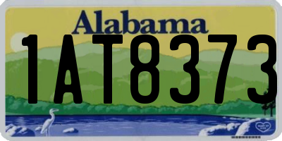AL license plate 1AT8373