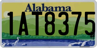 AL license plate 1AT8375