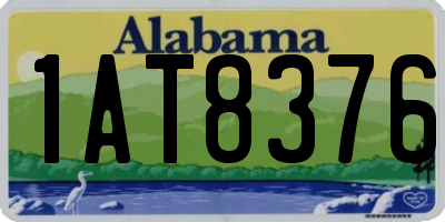 AL license plate 1AT8376