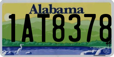 AL license plate 1AT8378