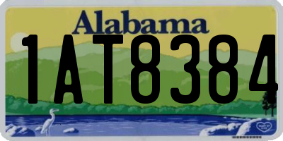 AL license plate 1AT8384