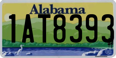 AL license plate 1AT8393