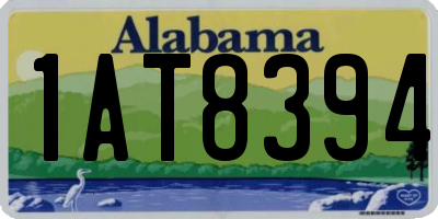 AL license plate 1AT8394