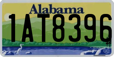 AL license plate 1AT8396